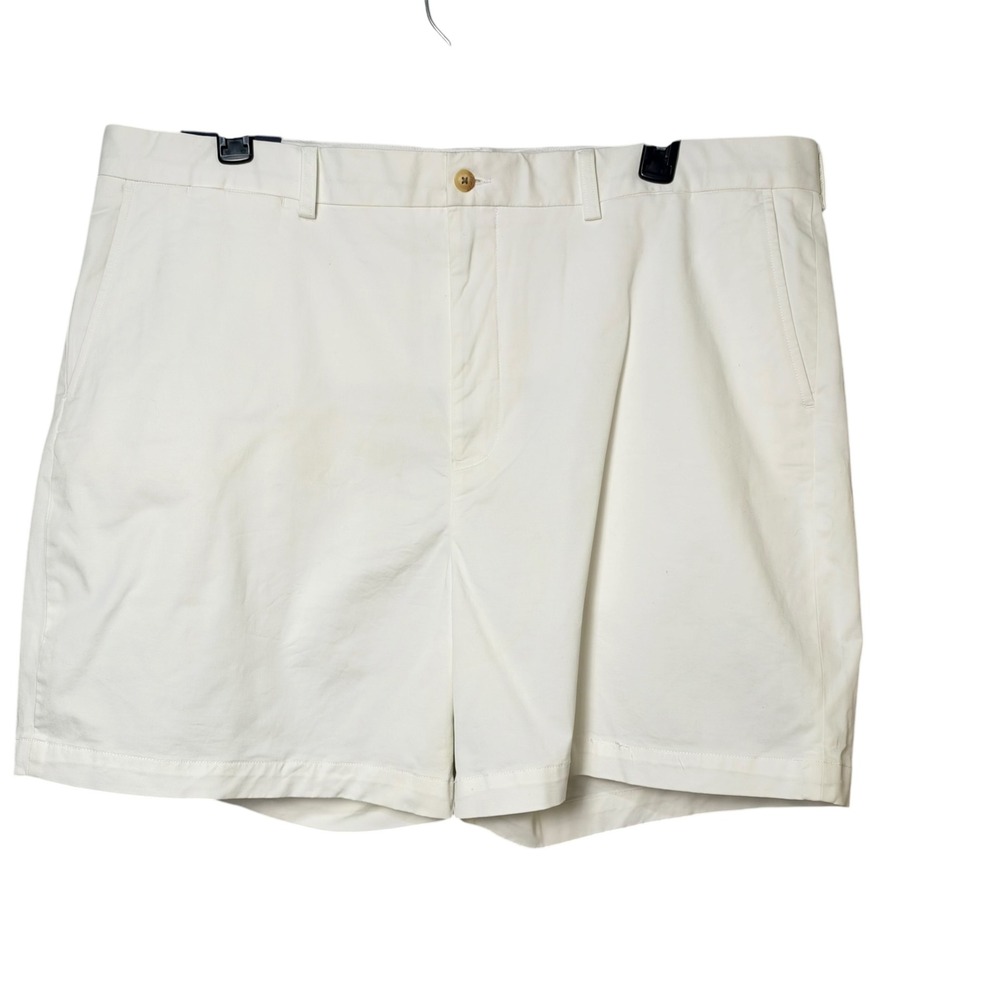 Polo Ralph Lauren Mens White Stretch Classic Fit 6 Inch Chino Shorts Size 42